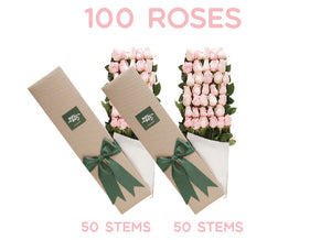 100 pink roses hong kong