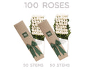 100 white roses hong kong