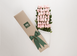 Mother's Day 36 Pastel Pink Roses Gift Box