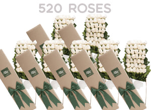 520 white roses | Roses Only Hong Kong