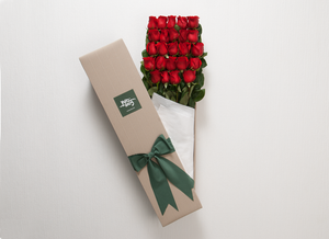 Mother's Day  24 Red Roses Gift Box